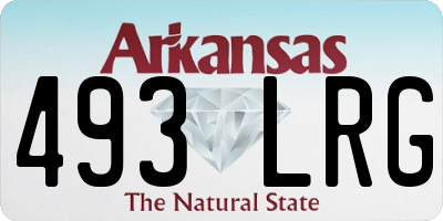 AR license plate 493LRG
