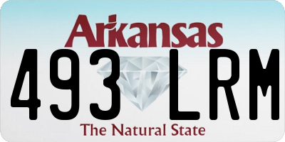 AR license plate 493LRM
