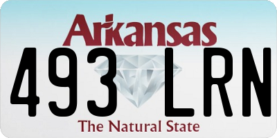 AR license plate 493LRN