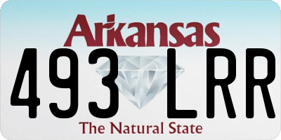 AR license plate 493LRR
