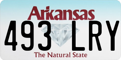 AR license plate 493LRY