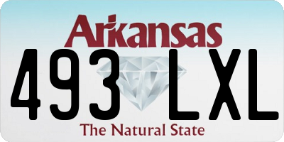 AR license plate 493LXL