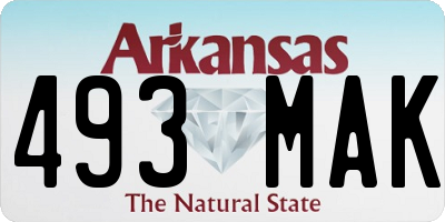 AR license plate 493MAK