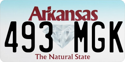 AR license plate 493MGK