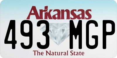 AR license plate 493MGP
