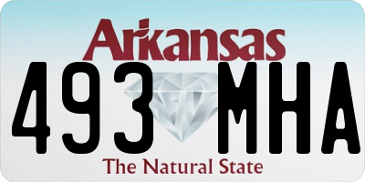 AR license plate 493MHA