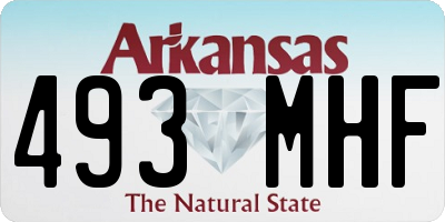 AR license plate 493MHF