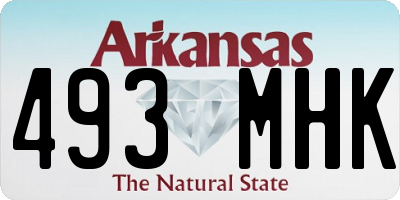 AR license plate 493MHK