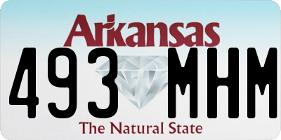 AR license plate 493MHM