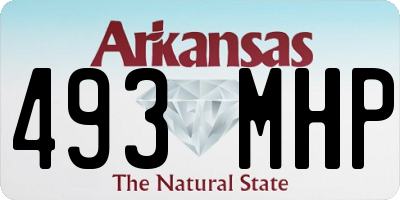 AR license plate 493MHP