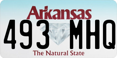 AR license plate 493MHQ