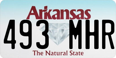 AR license plate 493MHR