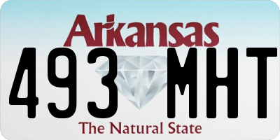 AR license plate 493MHT