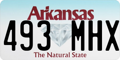 AR license plate 493MHX