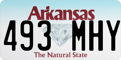 AR license plate 493MHY