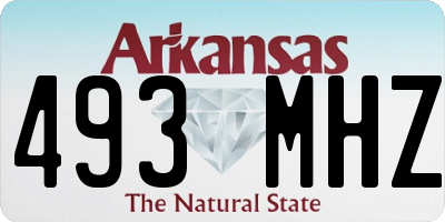 AR license plate 493MHZ