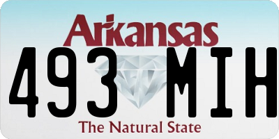 AR license plate 493MIH