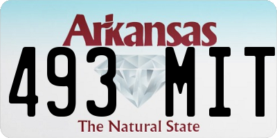 AR license plate 493MIT