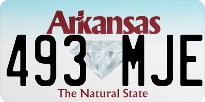 AR license plate 493MJE