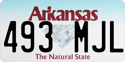 AR license plate 493MJL