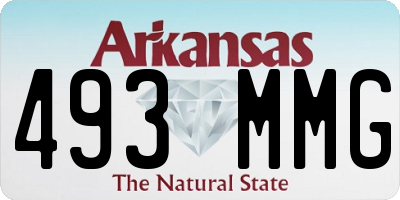AR license plate 493MMG