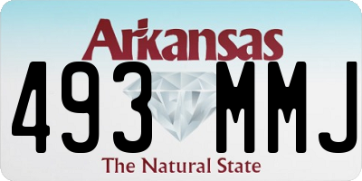 AR license plate 493MMJ