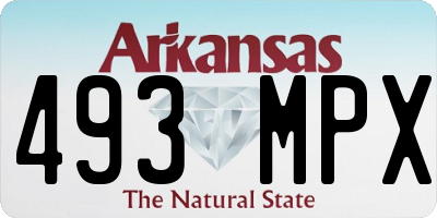 AR license plate 493MPX