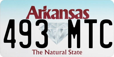 AR license plate 493MTC