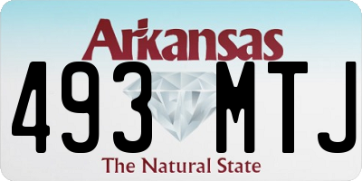 AR license plate 493MTJ