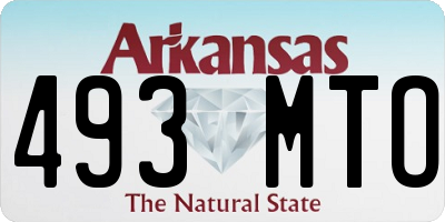 AR license plate 493MTO