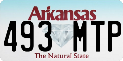 AR license plate 493MTP