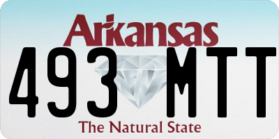 AR license plate 493MTT