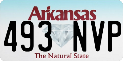 AR license plate 493NVP