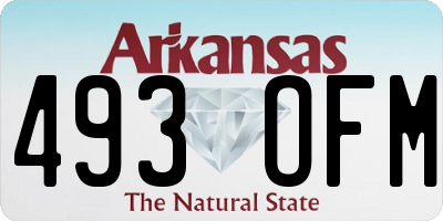 AR license plate 493OFM