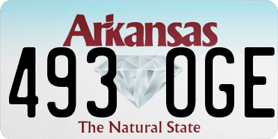 AR license plate 493OGE