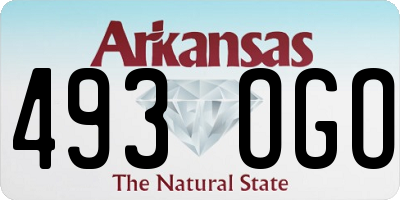 AR license plate 493OGO