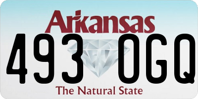 AR license plate 493OGQ