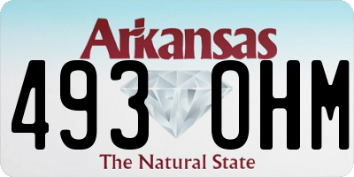 AR license plate 493OHM