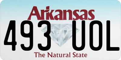 AR license plate 493UOL