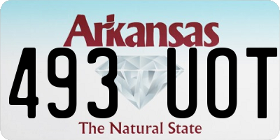 AR license plate 493UOT