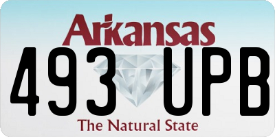 AR license plate 493UPB