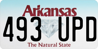 AR license plate 493UPD