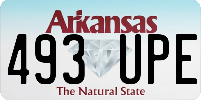 AR license plate 493UPE