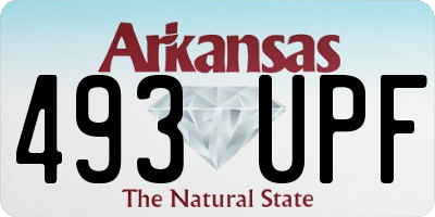 AR license plate 493UPF