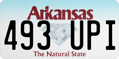 AR license plate 493UPI