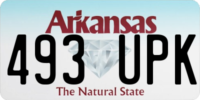 AR license plate 493UPK