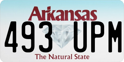 AR license plate 493UPM