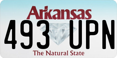 AR license plate 493UPN