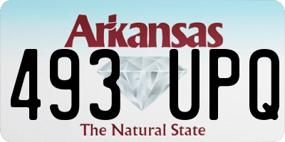 AR license plate 493UPQ