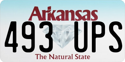 AR license plate 493UPS